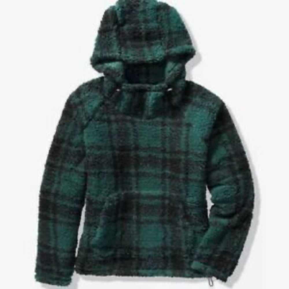 Victoria’s Secret Pink Sherpa flannel sweater